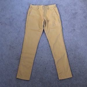Uniqlo Mustard Yellow Slim Fit Chino Pants W30xL34